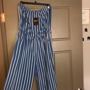 Blue jumpsuit